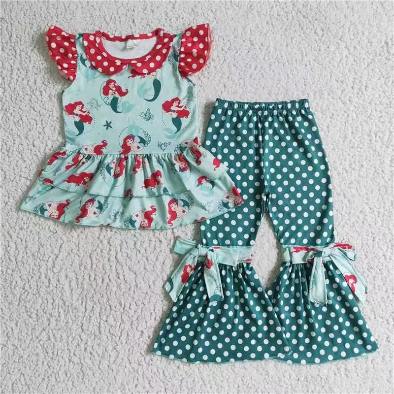 Girls Mermaid Green Outfits