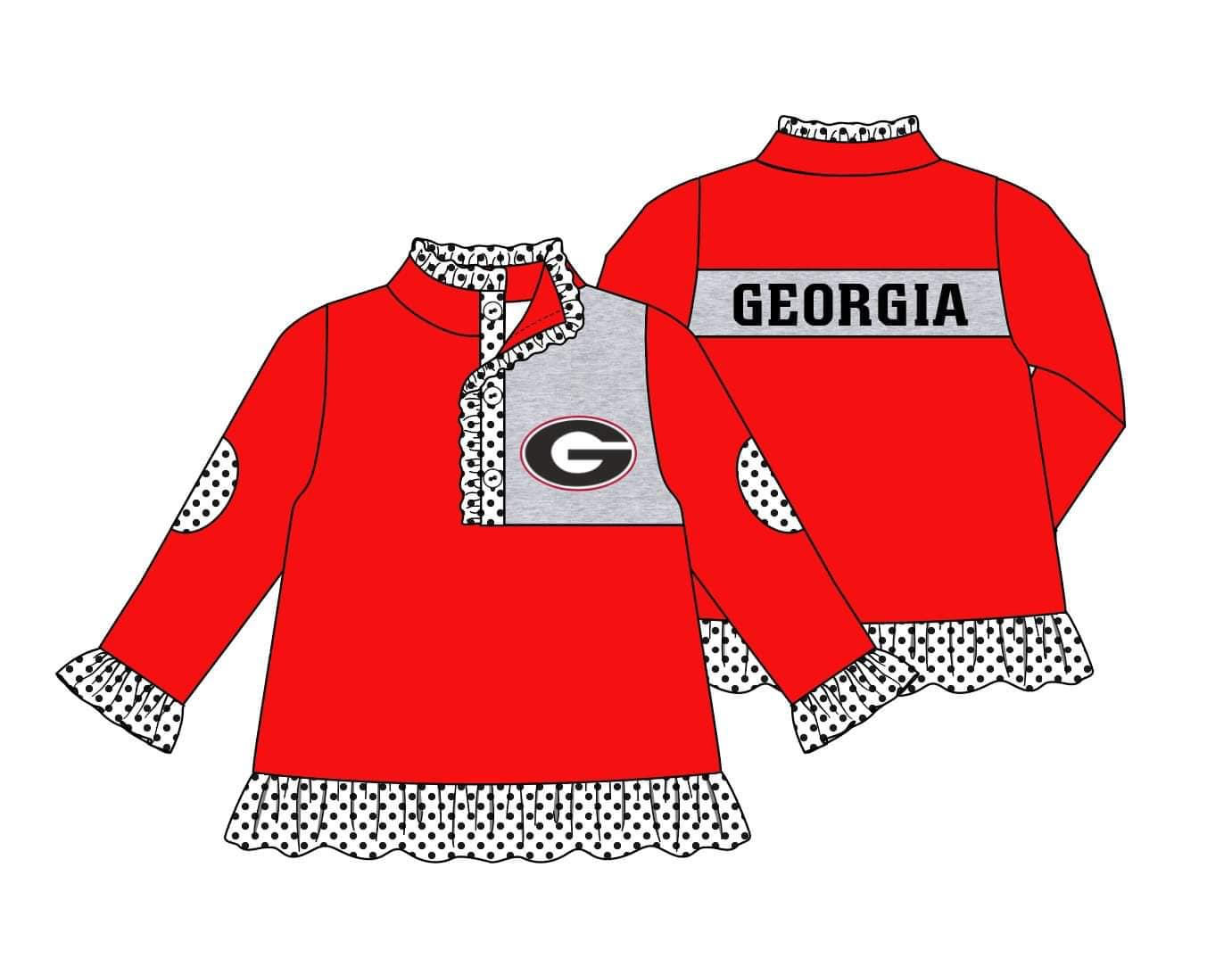 MOQ 3 Custom design Gilrs GEORGIA Pullover