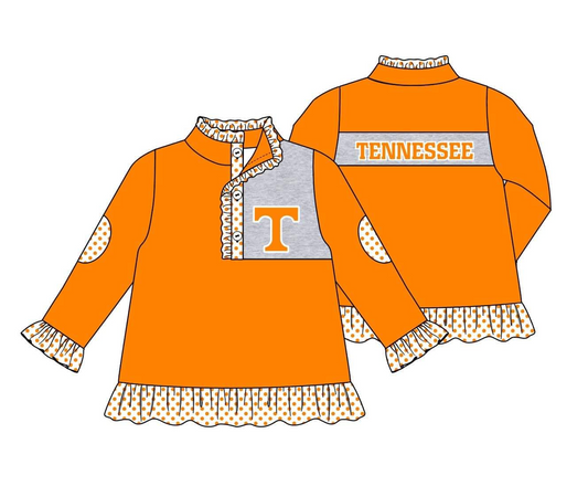 MOQ 3 Custom design baby Girls TENNESSEE Pullover