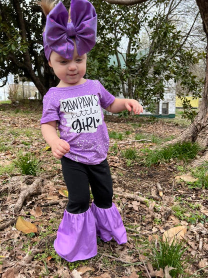Paw Paw's Girl Purple Outfits