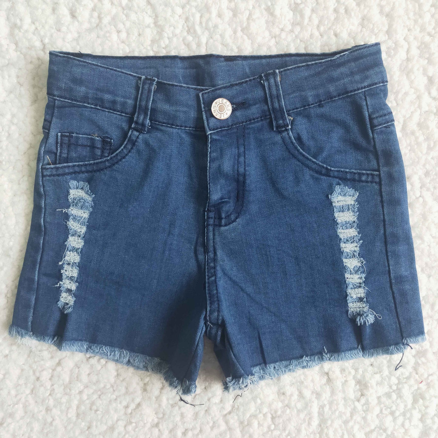 Girls Summer Blue Denim Shorts