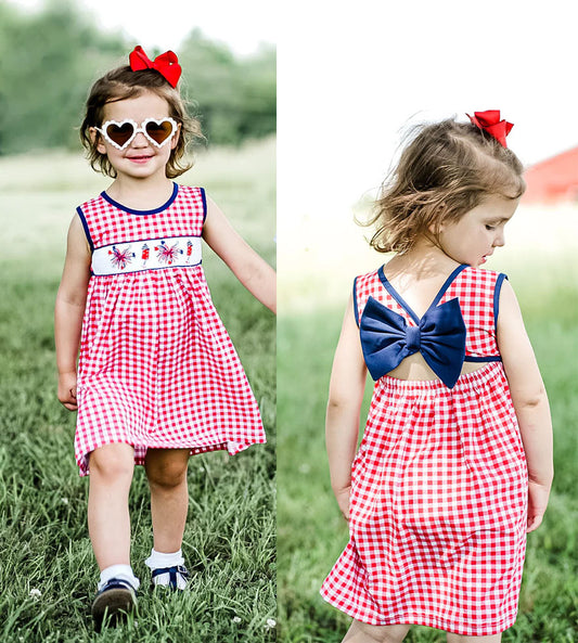 Girls July Fourth Pliad Dress