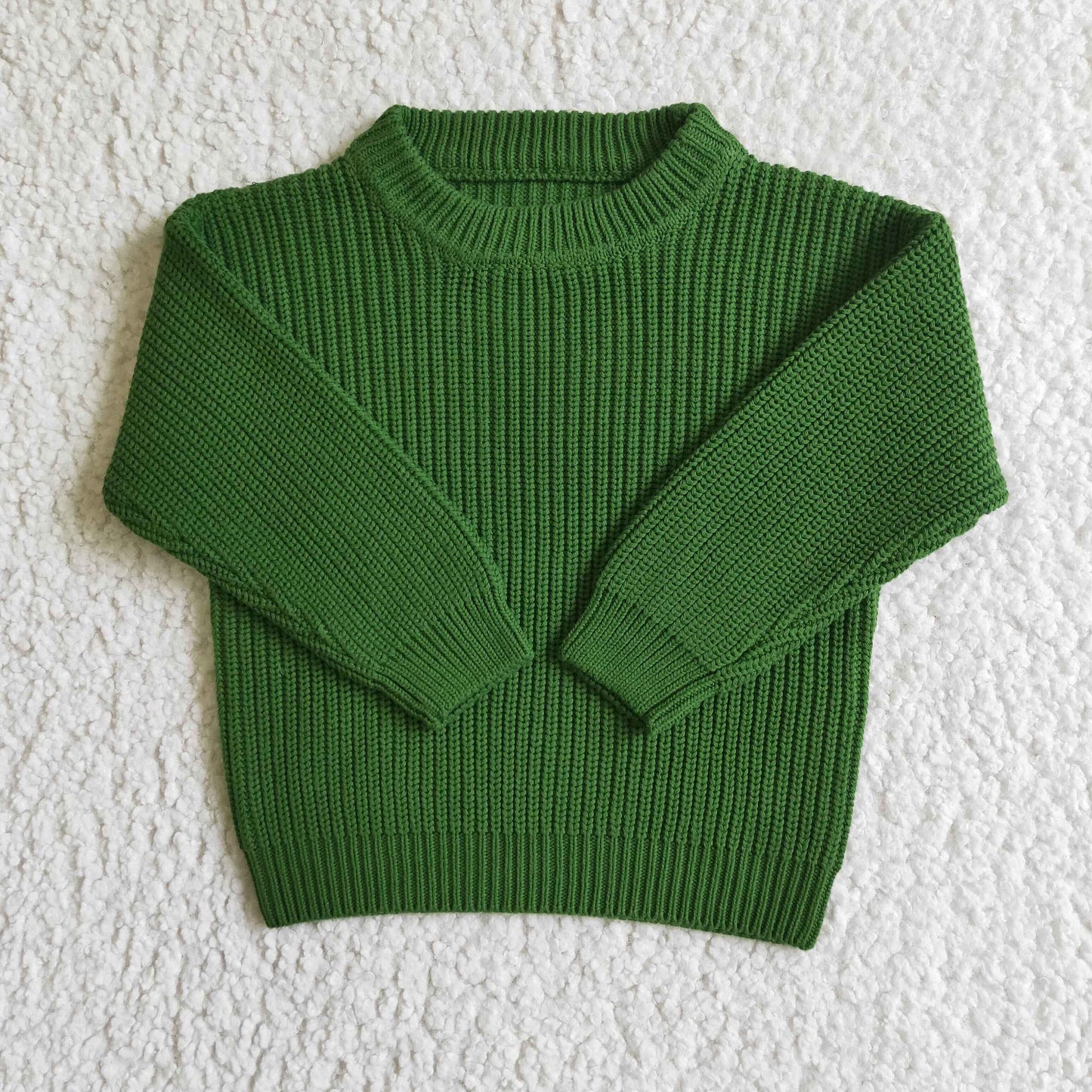 Girls Boys Green Sweater