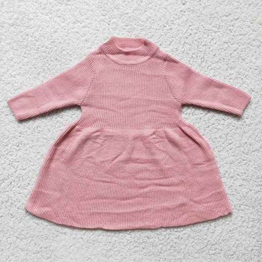 Girls Sweater Dress Pink