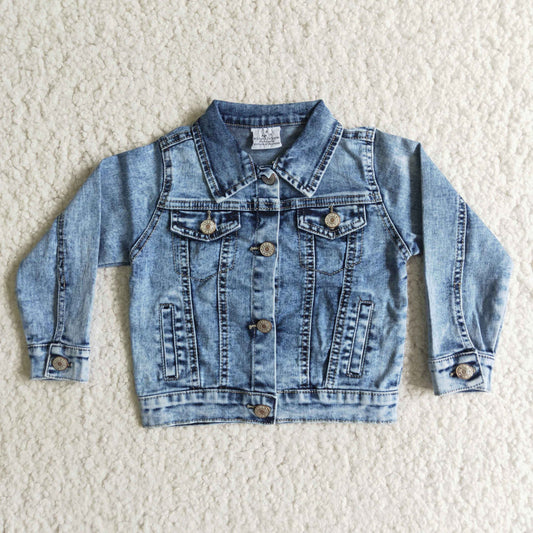 Girls Sky Blue Denim Jacket