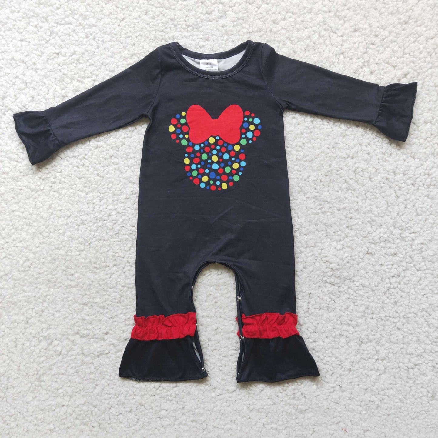 Girls Rompers Black