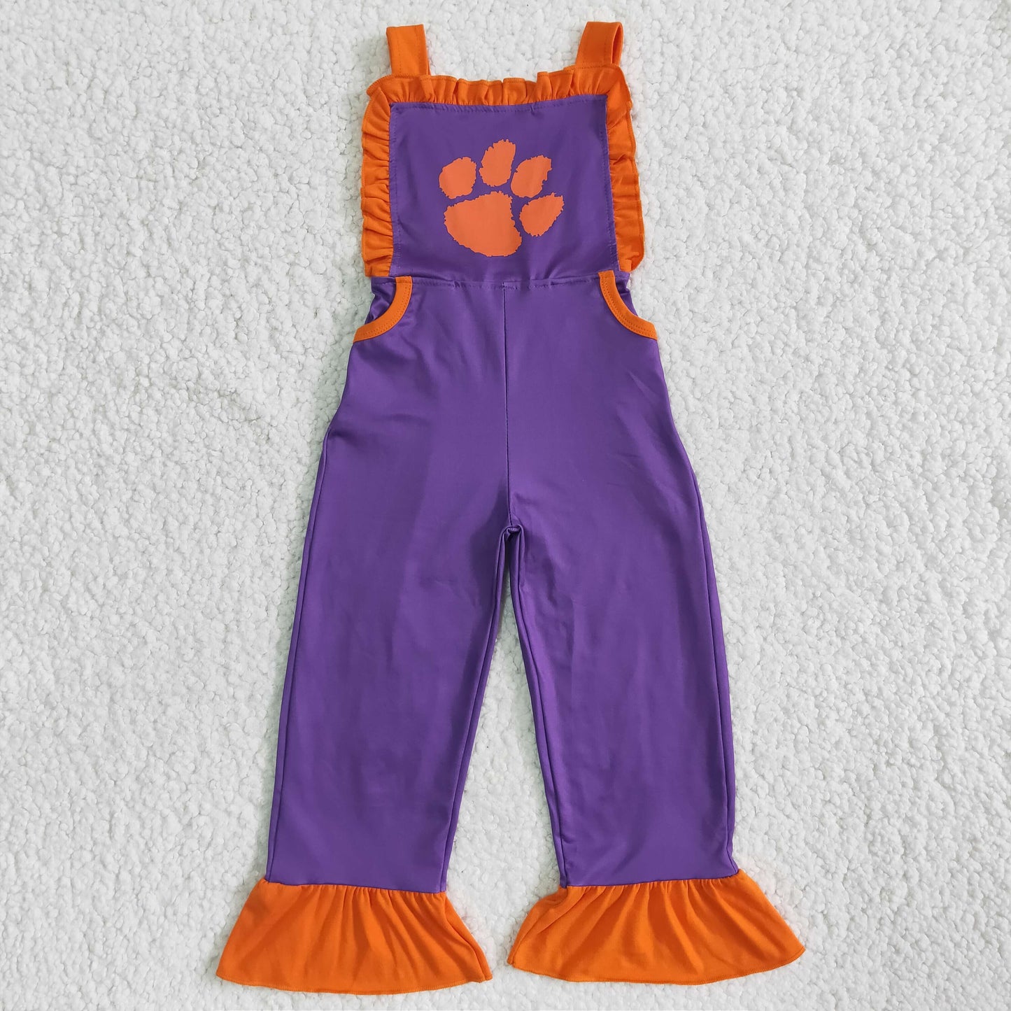 Girls Purple Overalls