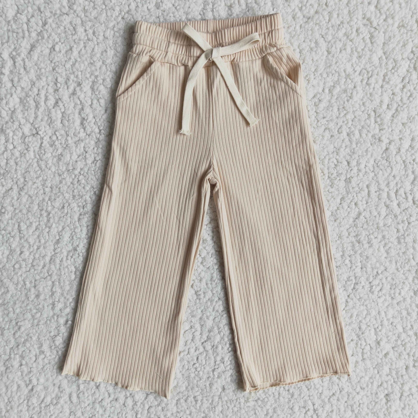 Girls Gray Cotton Pants