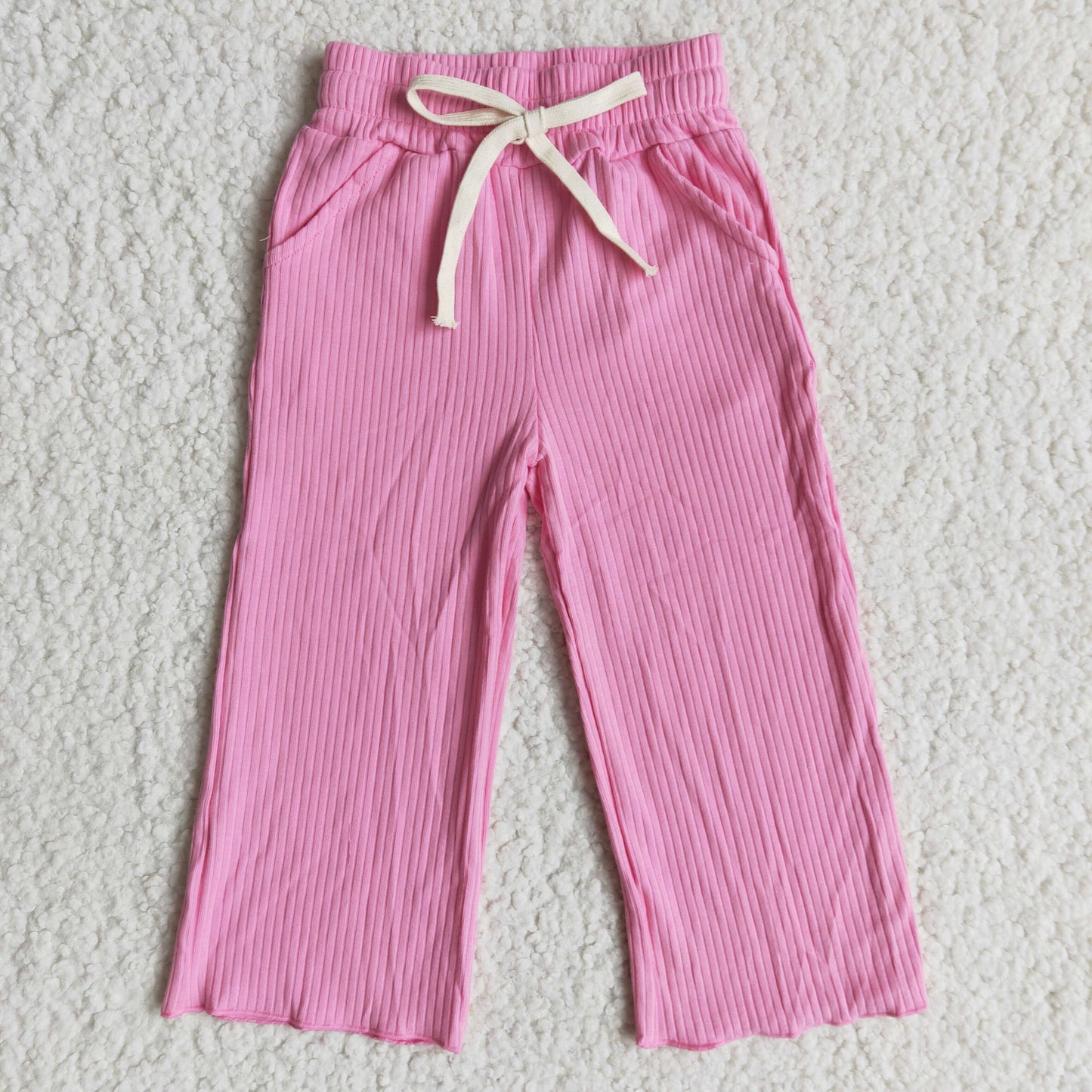 Girls Fushcia Cotton Pants