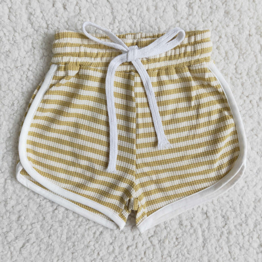 Girls Stripe Cotton Shorts