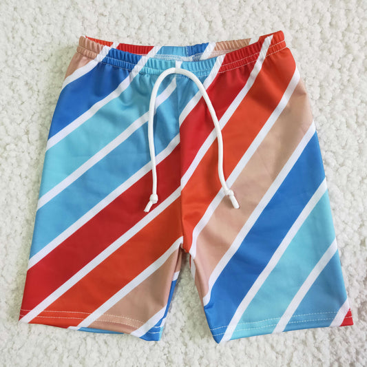 SS0005 Boys Stripe Swimming Trunks