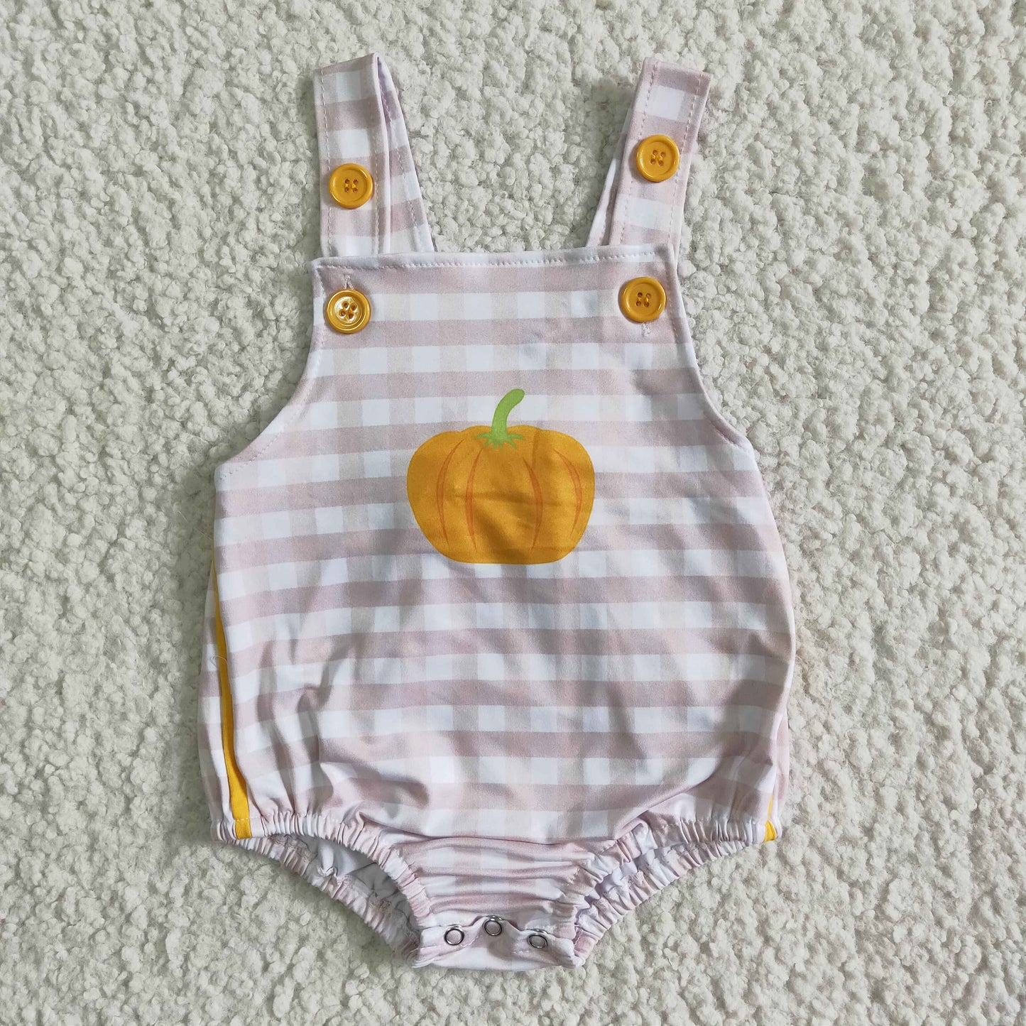 Baby Boys Pumpkin Rompers