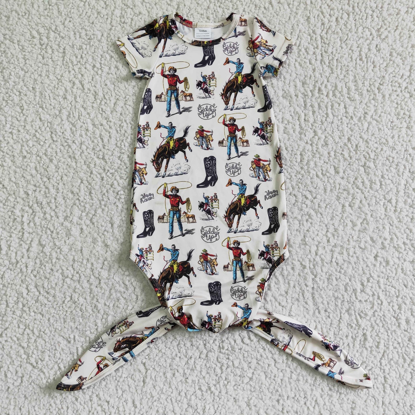 Newborn Cowboy Romper