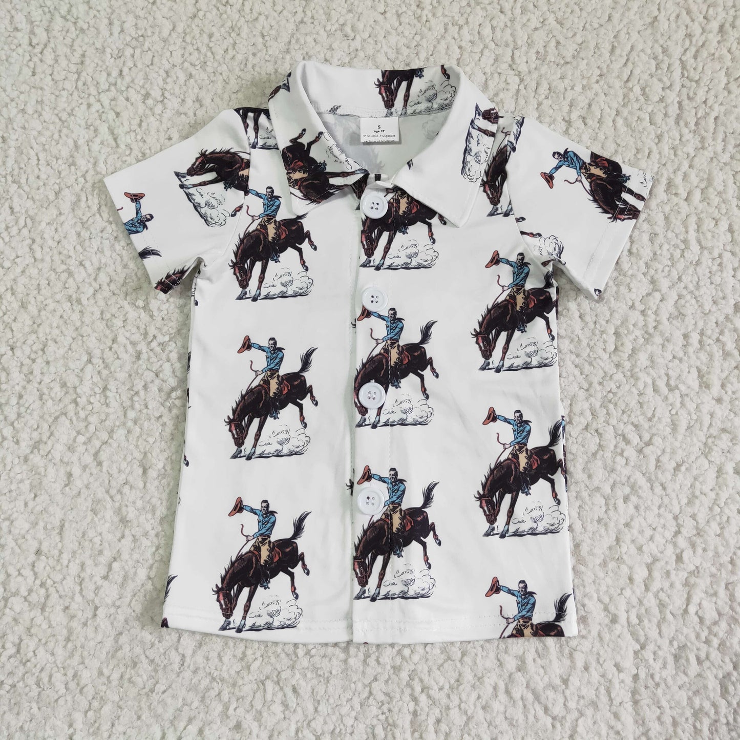 Boys Cowboy Top Shirt