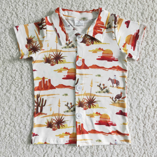 Boys Cactus Top Shirt