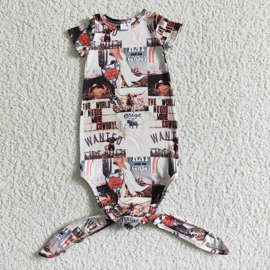 Newborn Cowboy romper