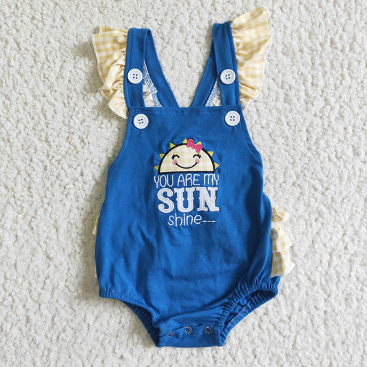 Girls Embroidery Sunshine Rompers