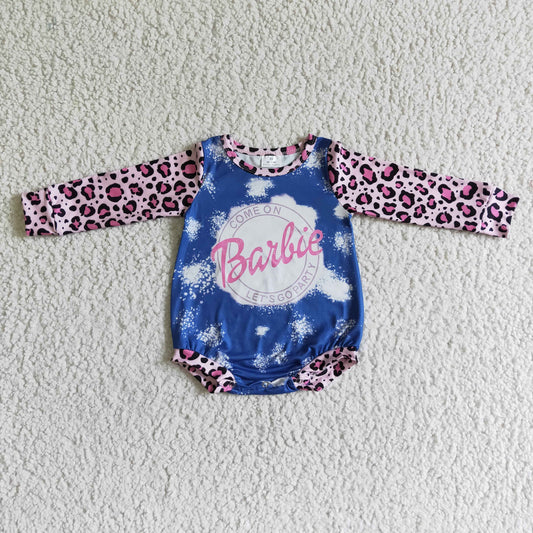 Baby Leopard Rompers Long Sleeves