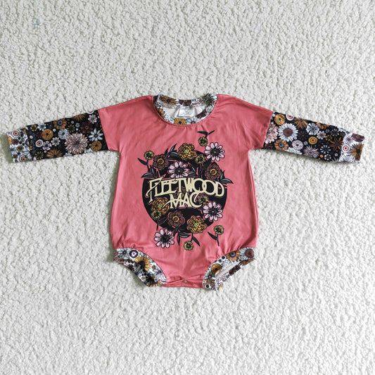 Baby Floral Rompers Long Sleeves