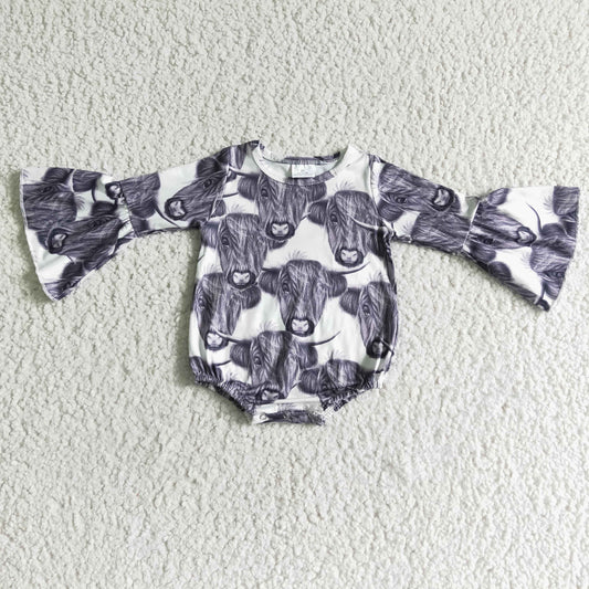 Baby Cow Rompers Long Sleeves