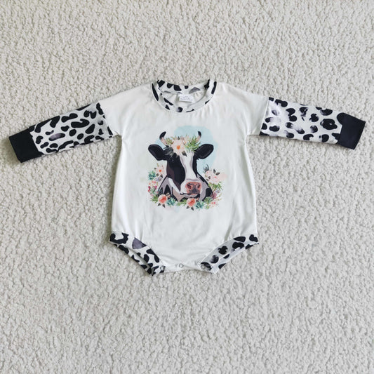 Baby Cow Rompers Long Sleeves