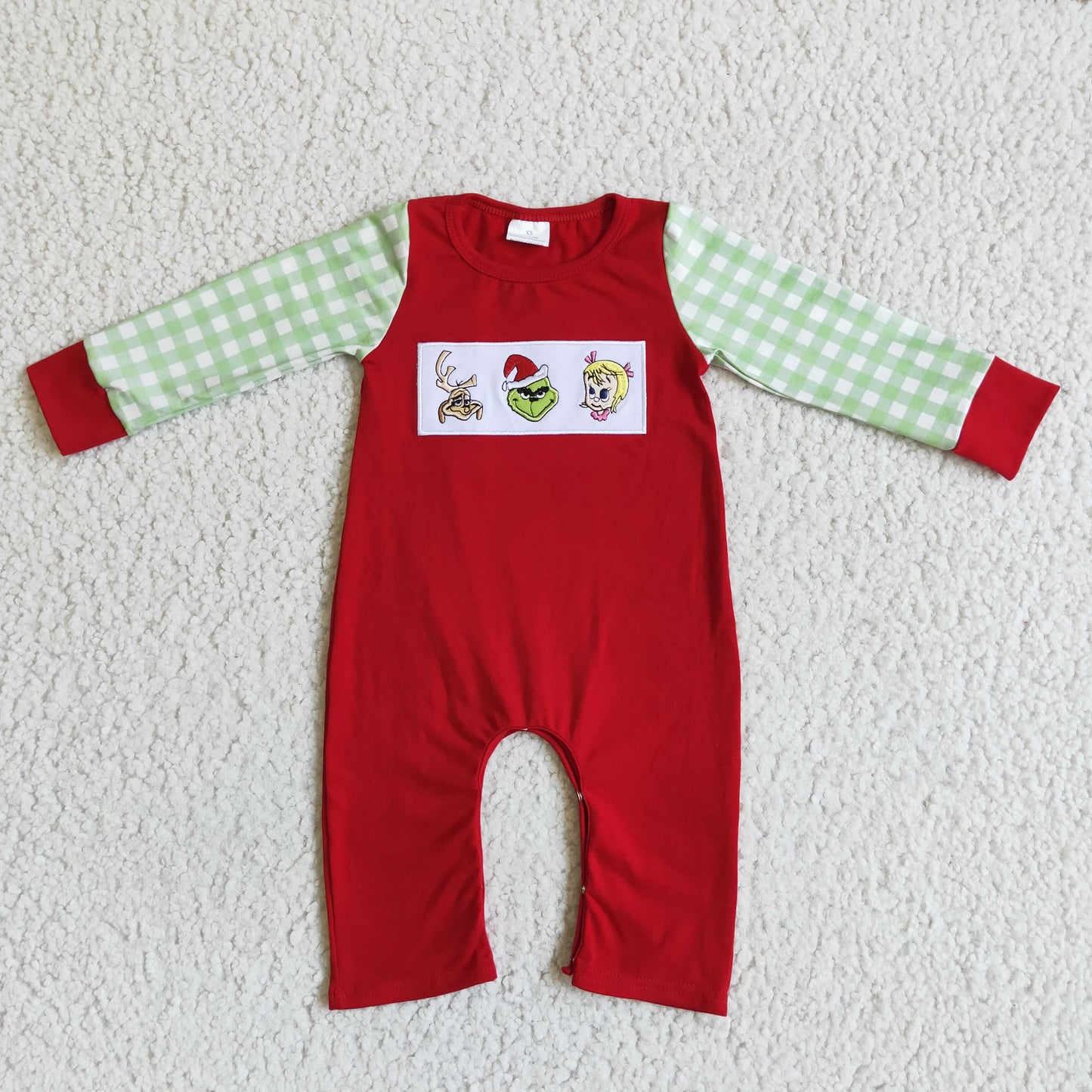 Boys Christmas Rompers Long Sleeves