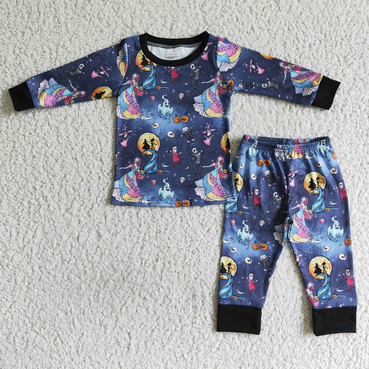 Boys Halloween Pajamas Long Sleeves