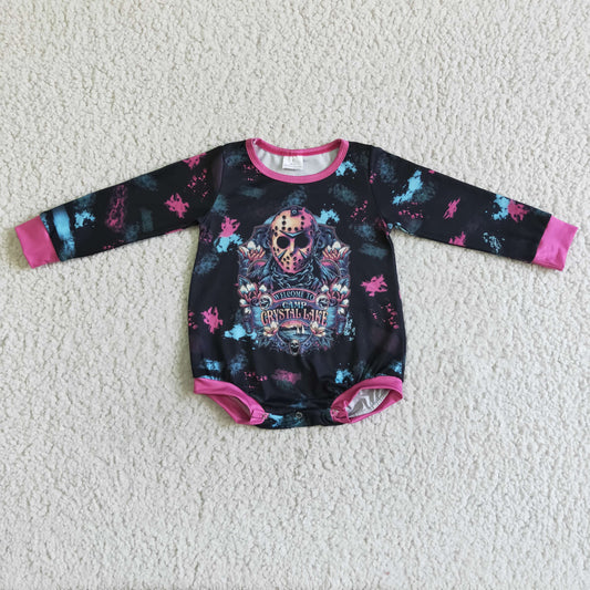 Baby Halloween Skull Rompers Long Sleeves