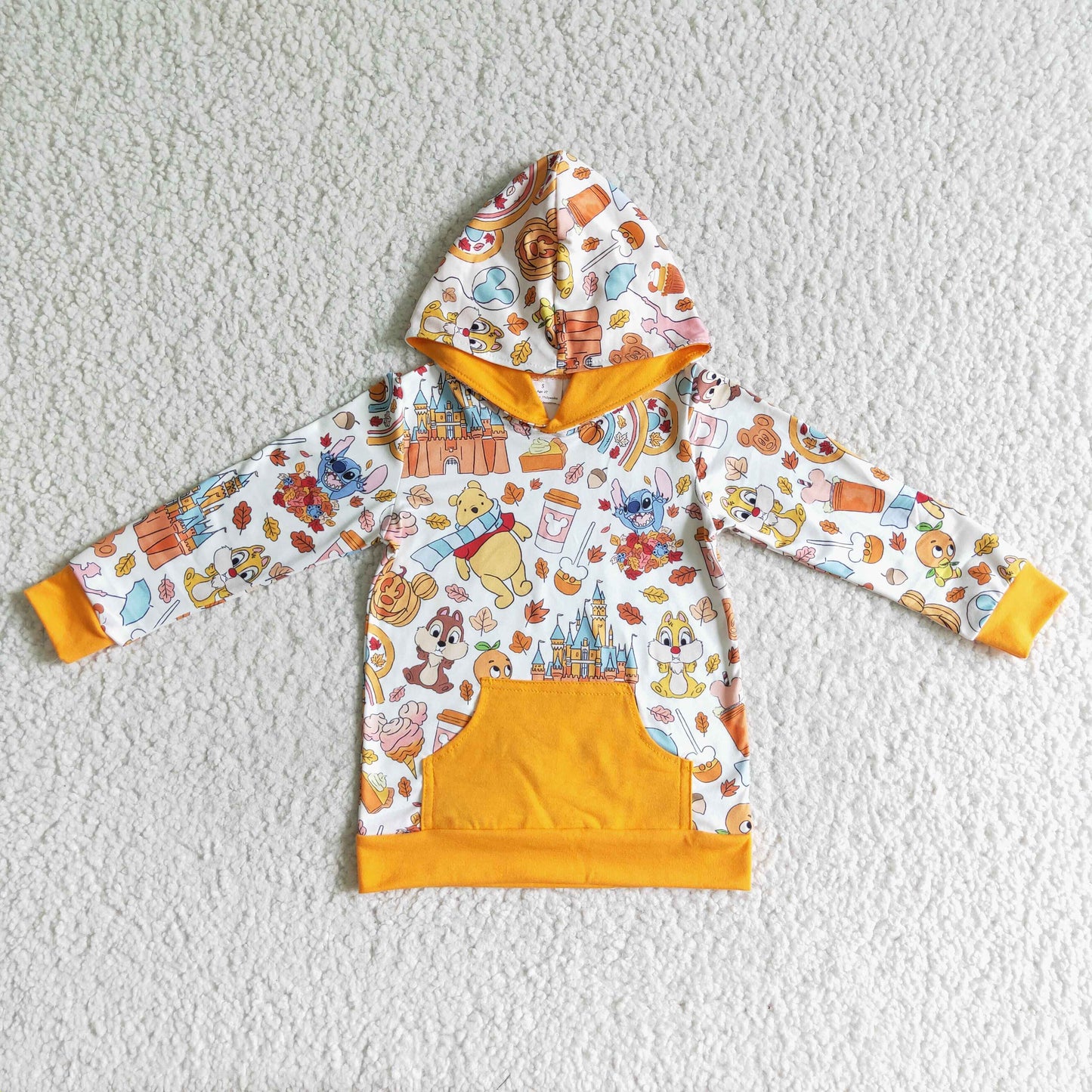 Boys Halloween Orange Pullover Hoodies