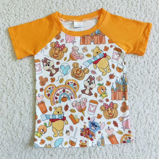 Boys Halloween Cartoon Top Shirt