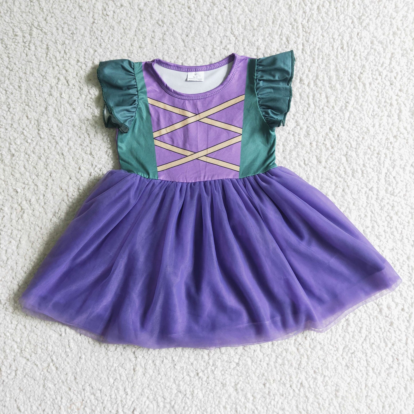 GSD0129 Girls Purple Tulle Dress