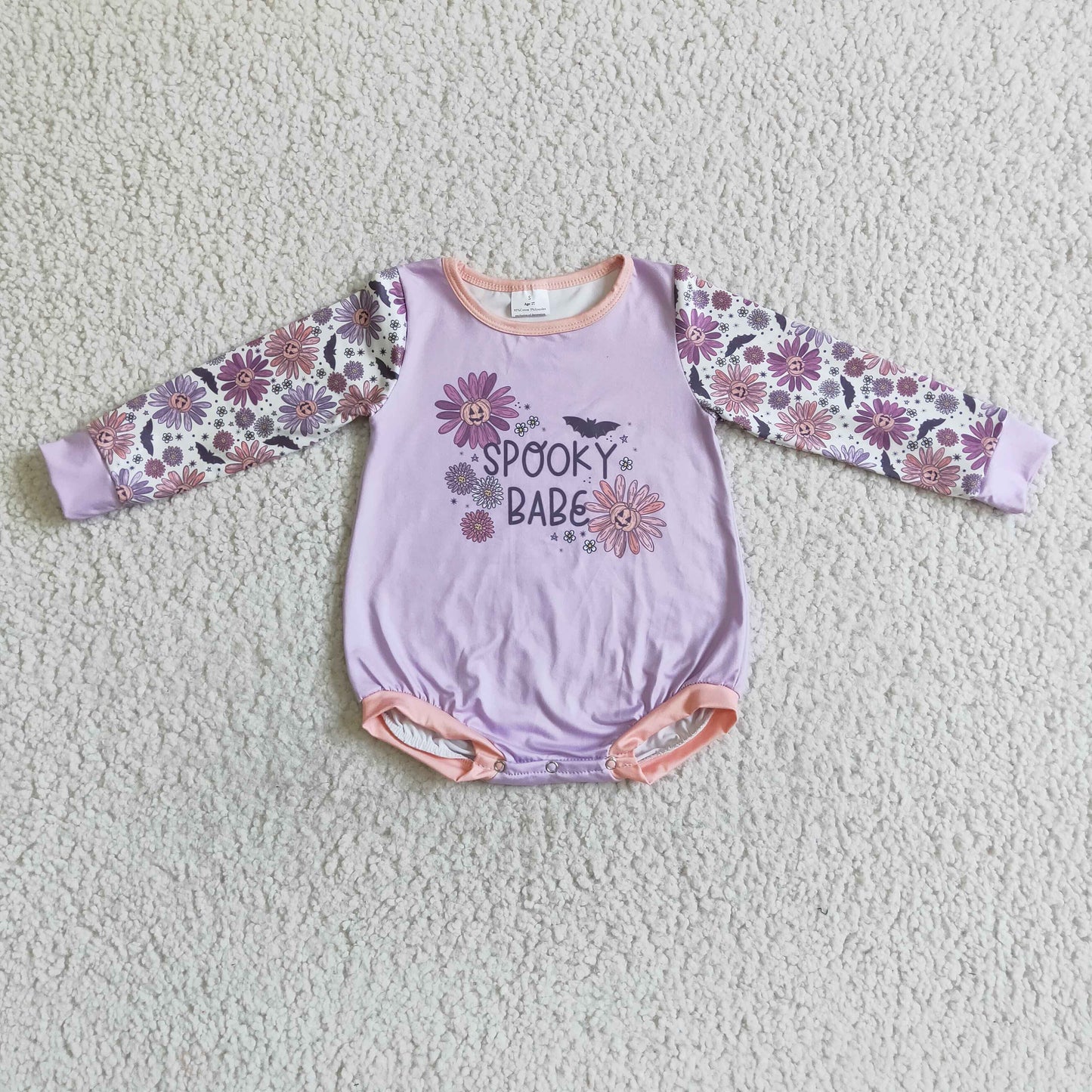 Baby Halloween Spooky Rompers Long Sleeves