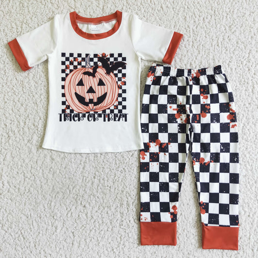 Boys Halloween Pumpkin Outfits