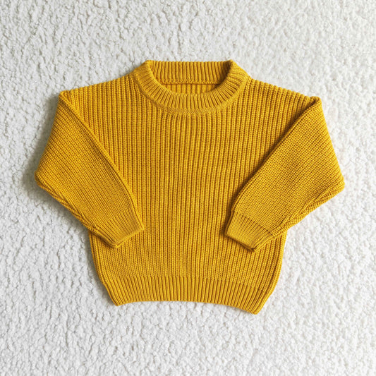 Girls Boys Yellow Sweater