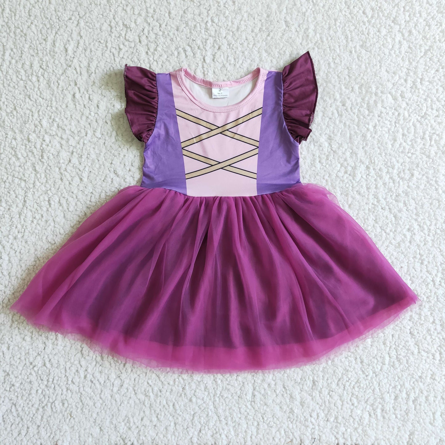 GSD0128 Girls Purple Tulle Dress