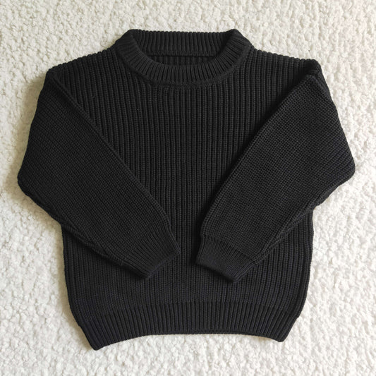 Girls Boys Black Sweater