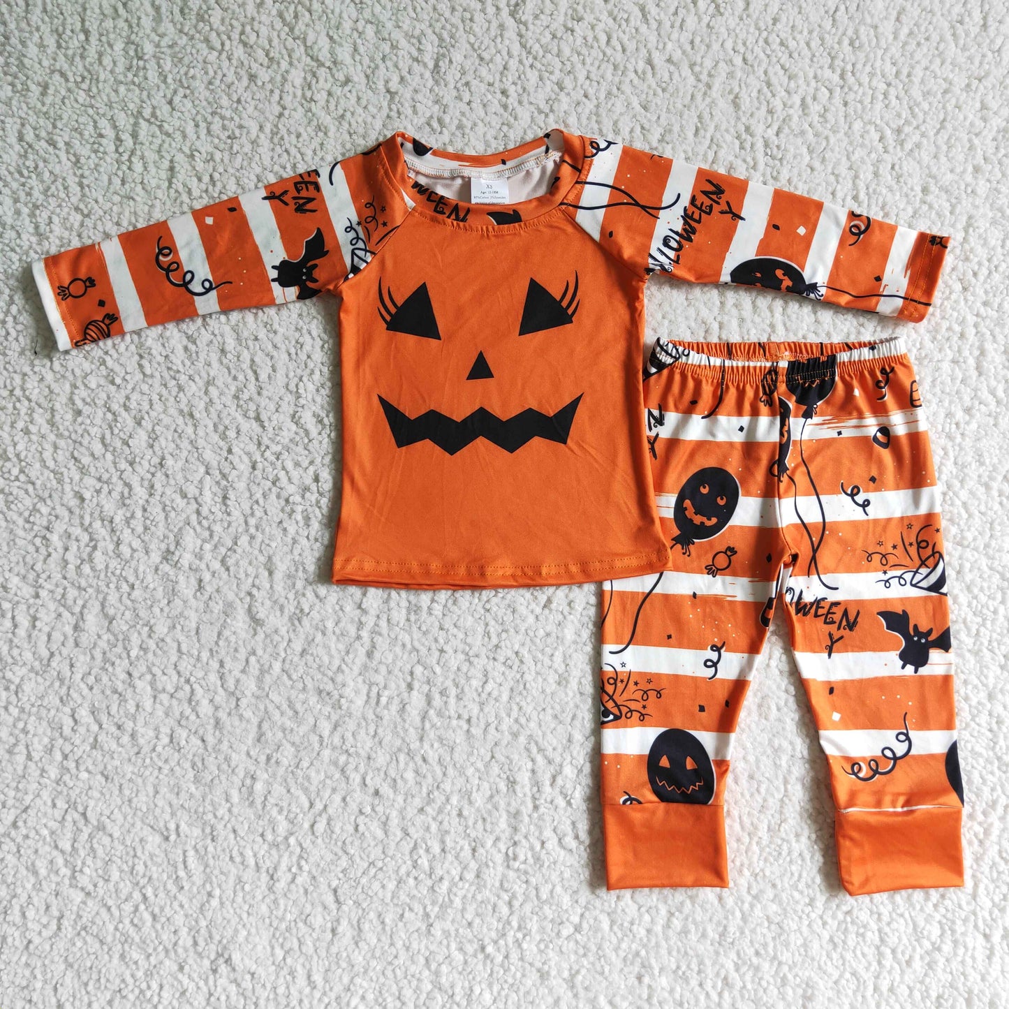 Girls Halloween Pajamas Long Sleeves