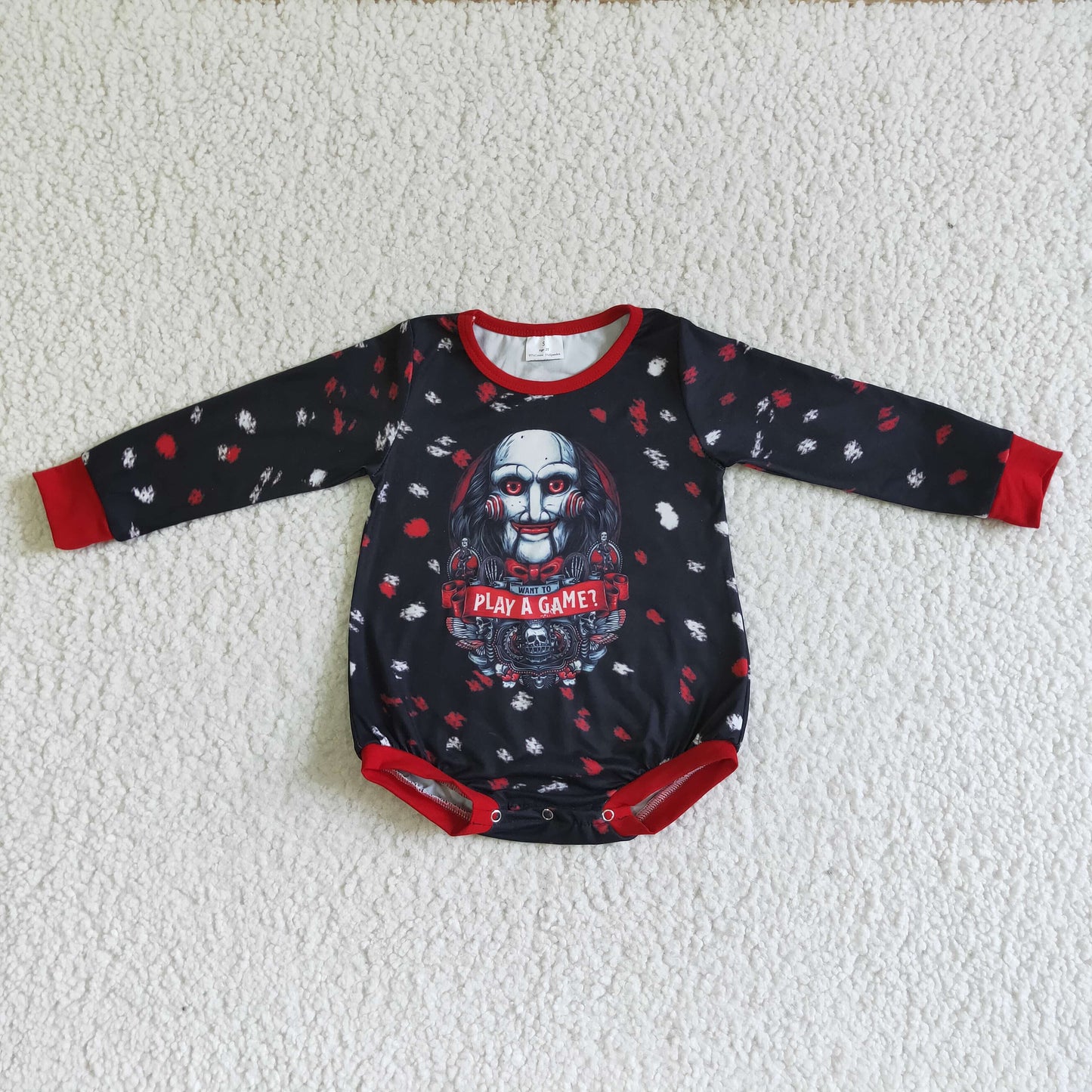 Baby Halloween Game Rompers Long Sleeves