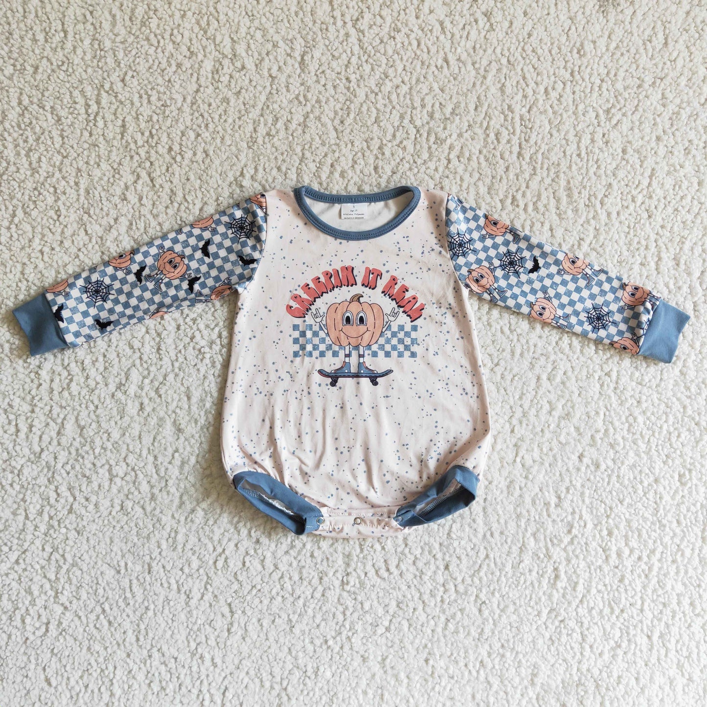 Baby PumPkin Rompers Long Sleeves