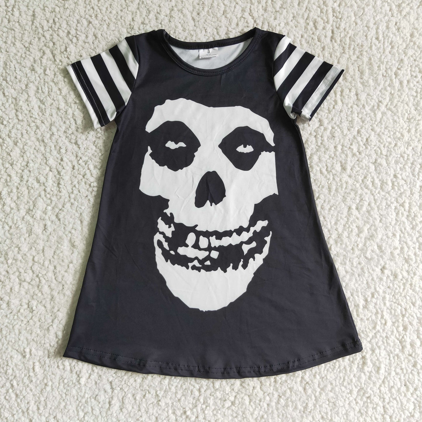 GSD0137 Girls Halloween Skull Dress