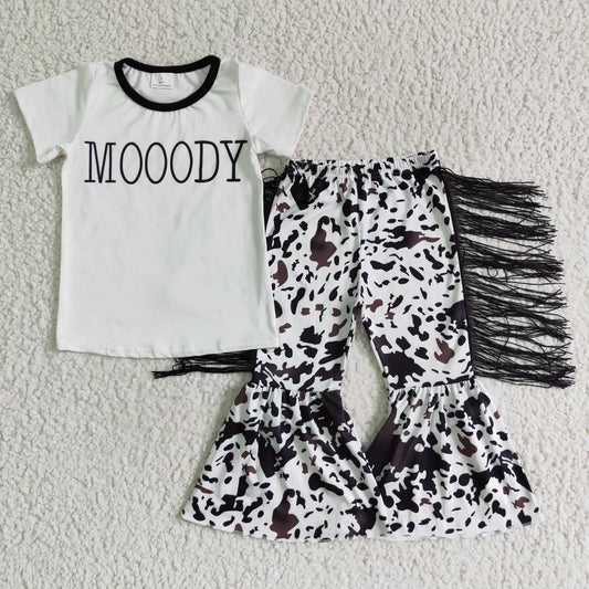 Girls Moody Outfits Tassels Pants