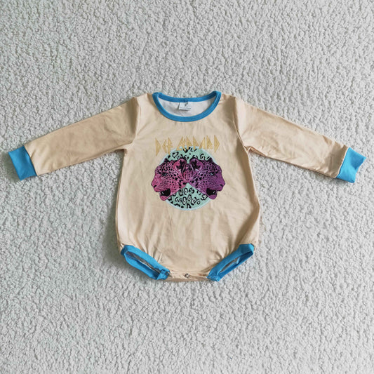 Baby Leopard Rompers Long Sleeves