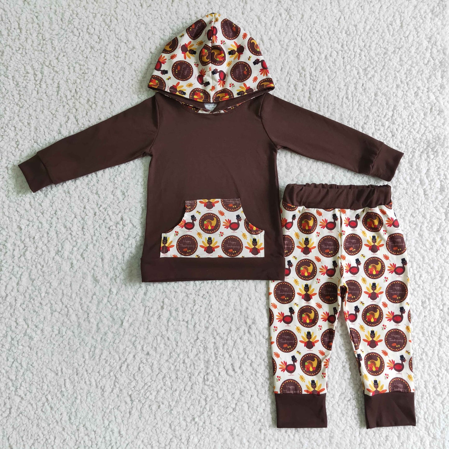 BLP0022 Boys Turkey Brown Hoodies