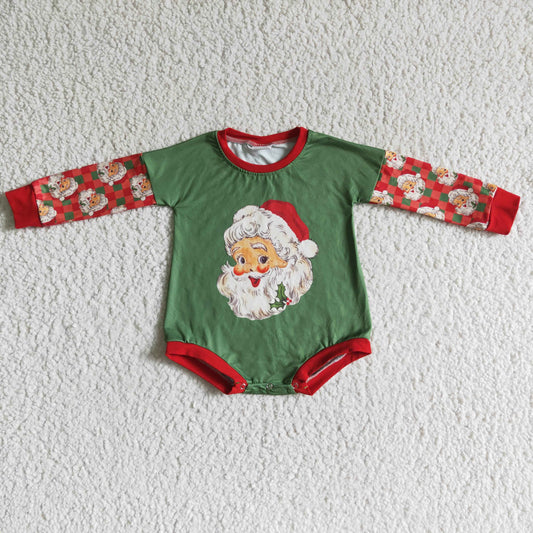 Baby Christmas Santa Rompers Long Sleeves