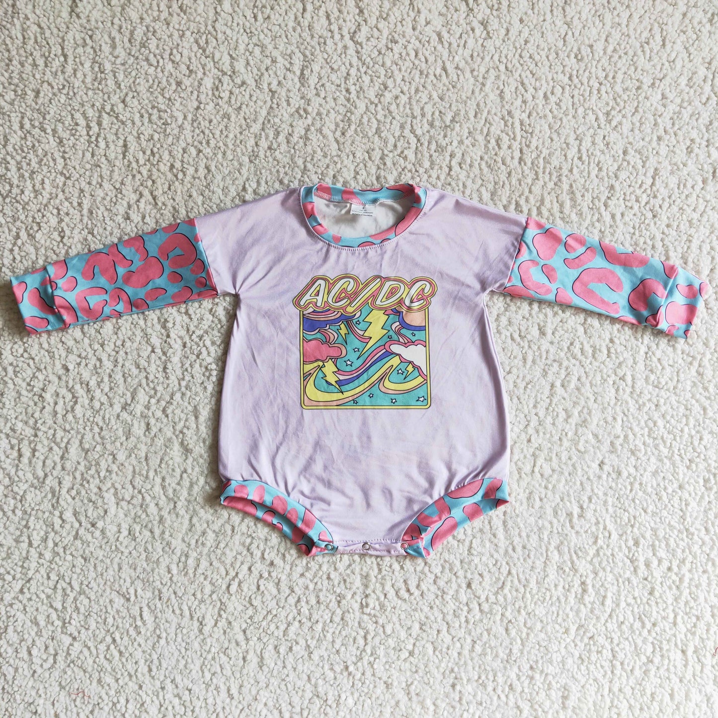 Baby Leopard Rompers Long Sleeves