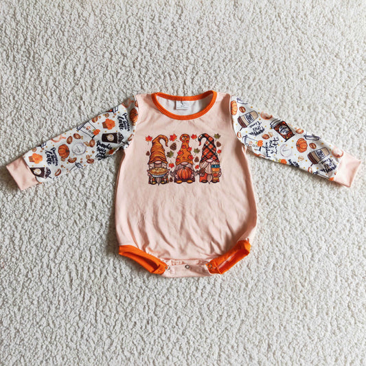 Baby Pumpkin Rompers Long Sleeves