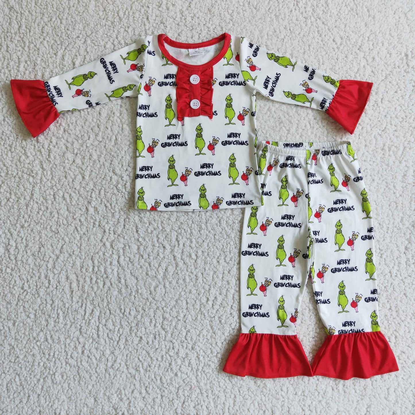 Girls Merry Christmas Pajamas