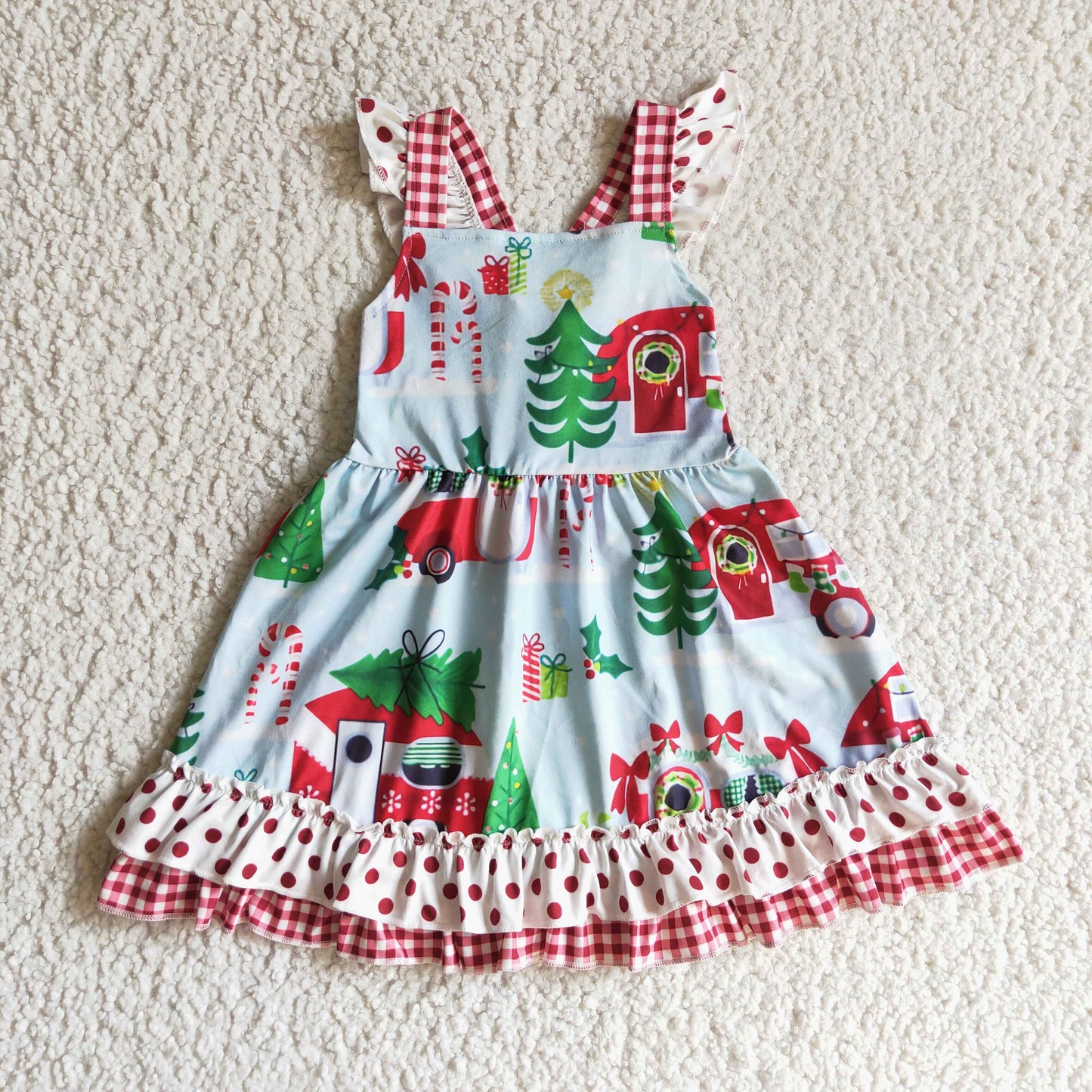 GSD0145 Girls Christmas Dress Sleeveless