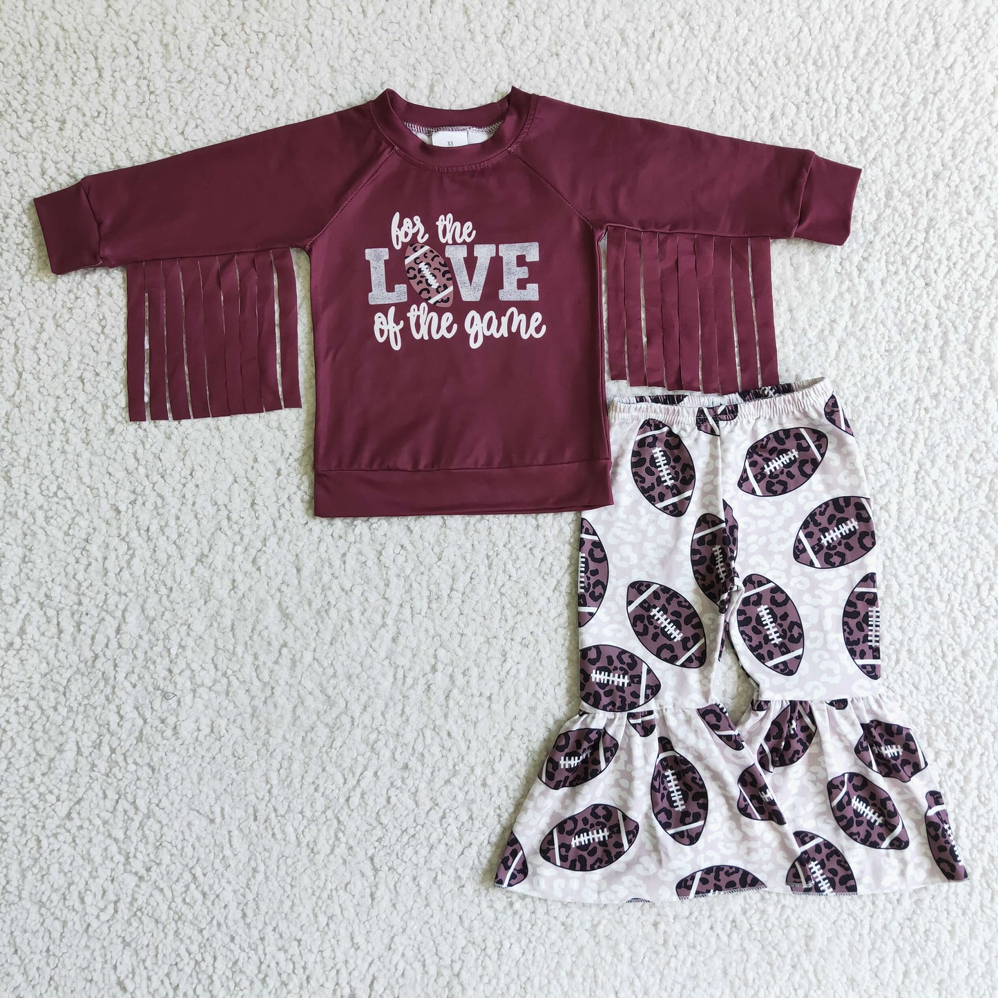 GLP0288 Girls Love Football Tassels Outfits