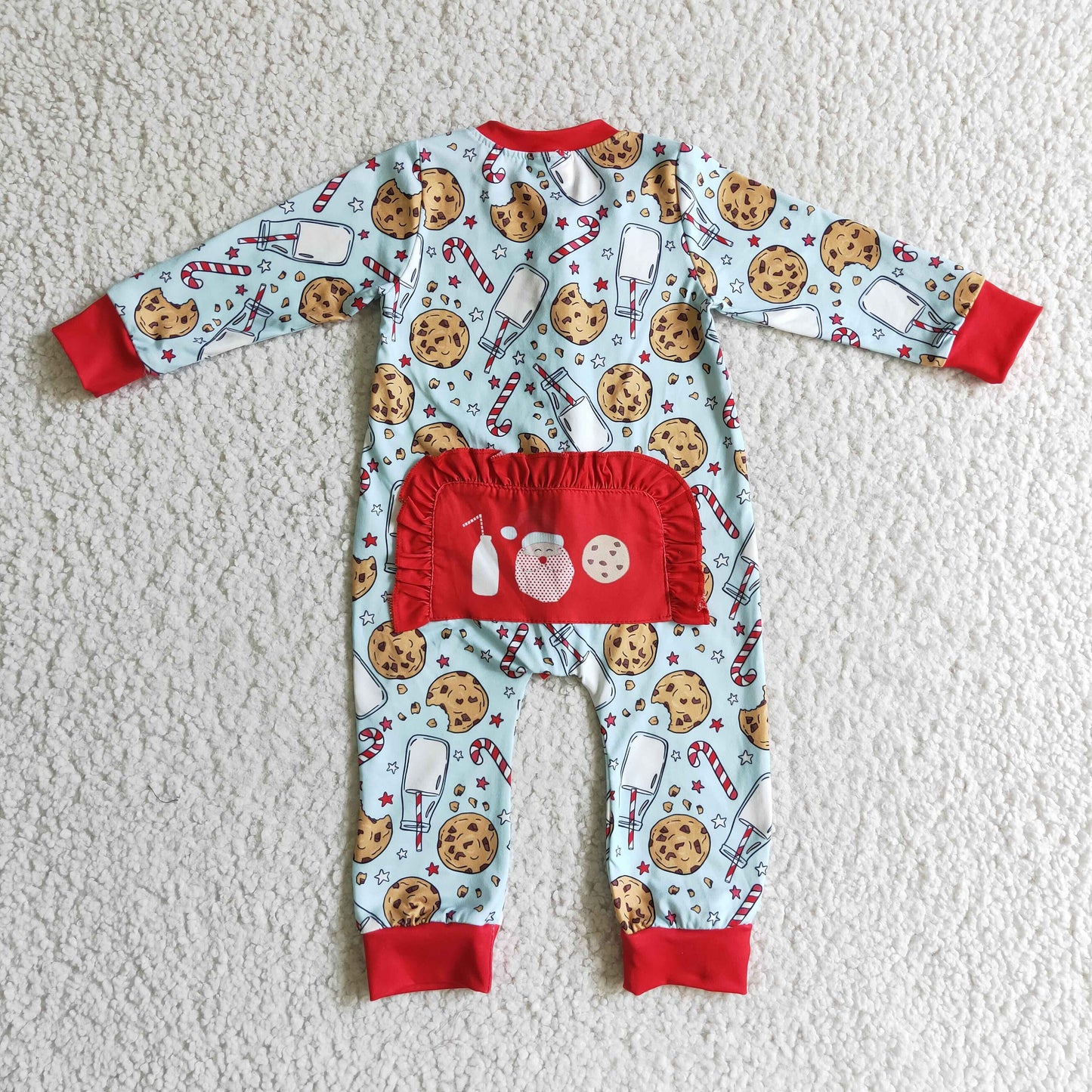 Boys Christmas Cookies Rompers